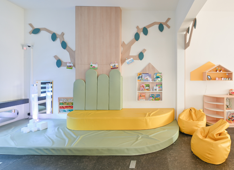 Naaiatelier snoezel en leeshoek